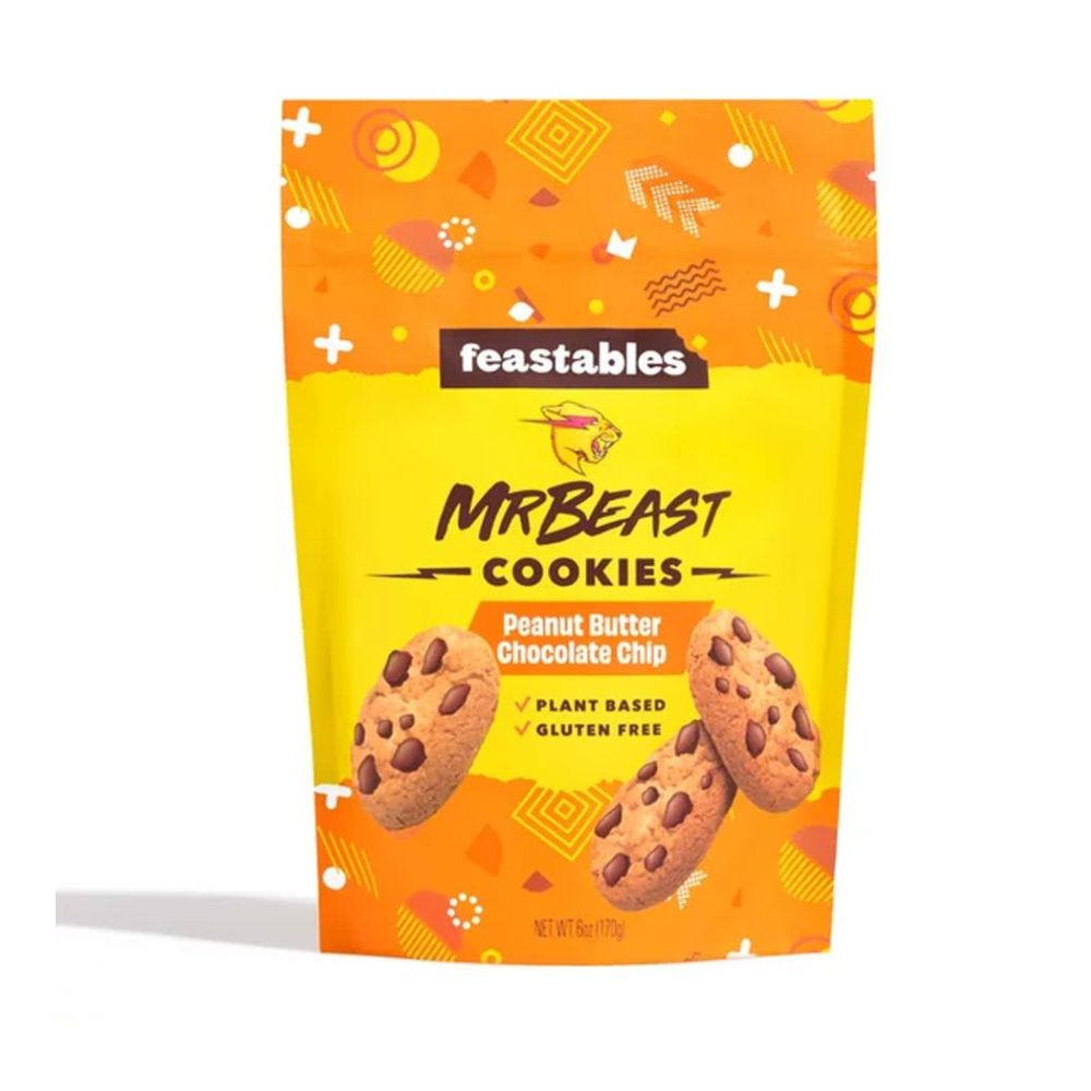 Feastables Mr. Beast Peanut Butter Chocolate Chip Cookies